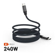 EAN 8591680176106 - FIXED FIXDBM-CC12-GR cable USB USB 2.0 1,2 m USB C 4,8 Gbit/s 240 W Negro imagen 1