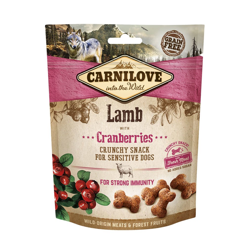 Golosina Para Perro Carnilove Fresh Crunchy Cordero+Arándano  200 G