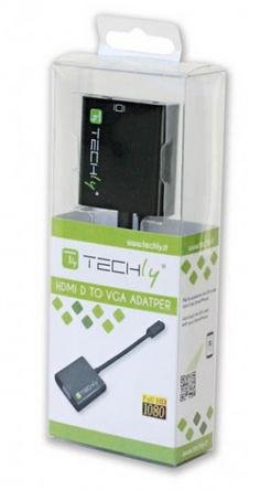 Techly Idata Hdmi-Vga-5 Convertidor Hdmi-Micro-D A Vga Con Audio