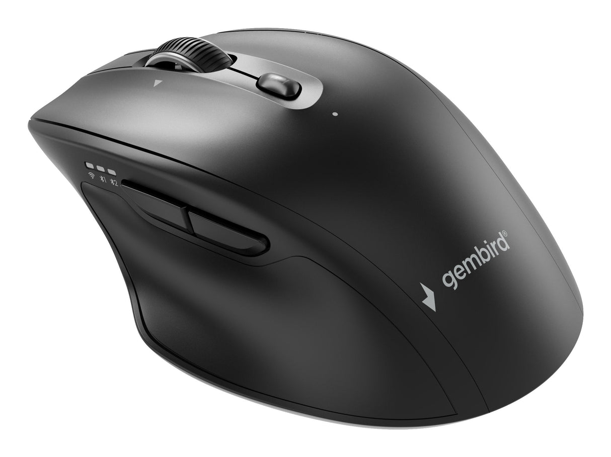Gembird Dual-Mode 6-Button Wireless Mouse 2.4g + Bt Black