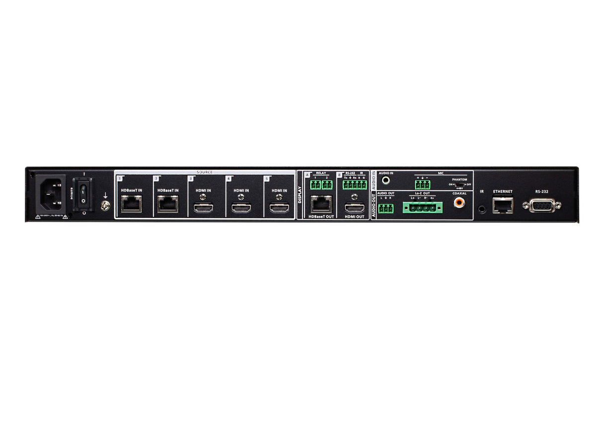 Switch De Presentaciones True 4k Seamless 5 X 2 Con Funciones De Control  De Aten