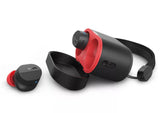 Auriculares Philips Taa5508bk/00 True Wireless Stereo (Tws) Dentro De Oído Llamadas/Música Bluetooth Negro, Rojo