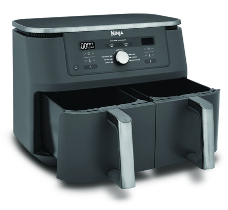 EAN 0622356322676 - Ninja DZ400EU freidora Doble 9,5 L Independiente 2470 W Freidora de aire caliente Gris imagen 5