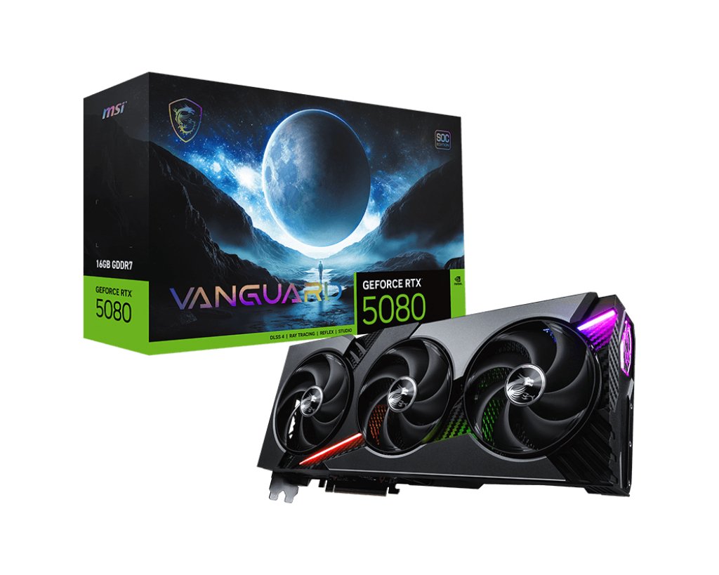 Rtx 5080 16gb Msi Vanguard Soc Gddr7 3fan