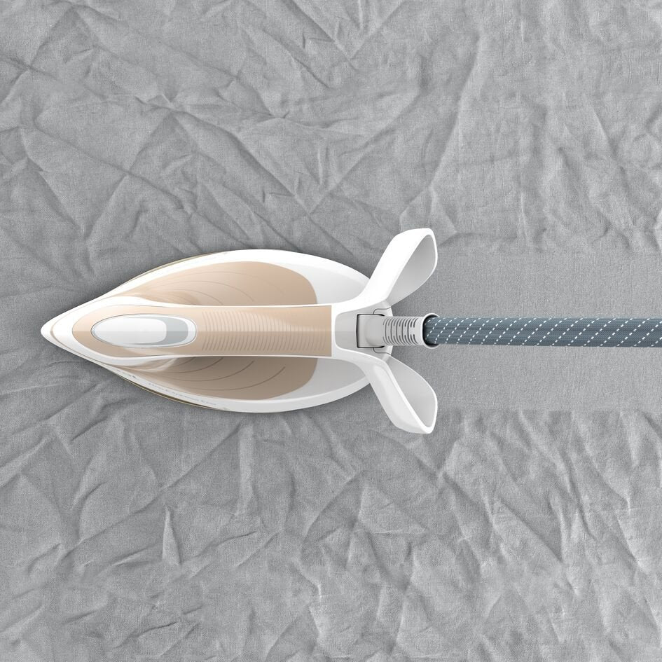 Tefal Pro Express Eco Gv9e22e0 Steam Ironing Station 2200 W 1.8 L Durilium Airglide Autoclean Soleplate Beige, White