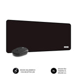 Set Ratón Inalámbrico Y Alfombrilla Subblim Harmony Black Hasta 1200 Dpi