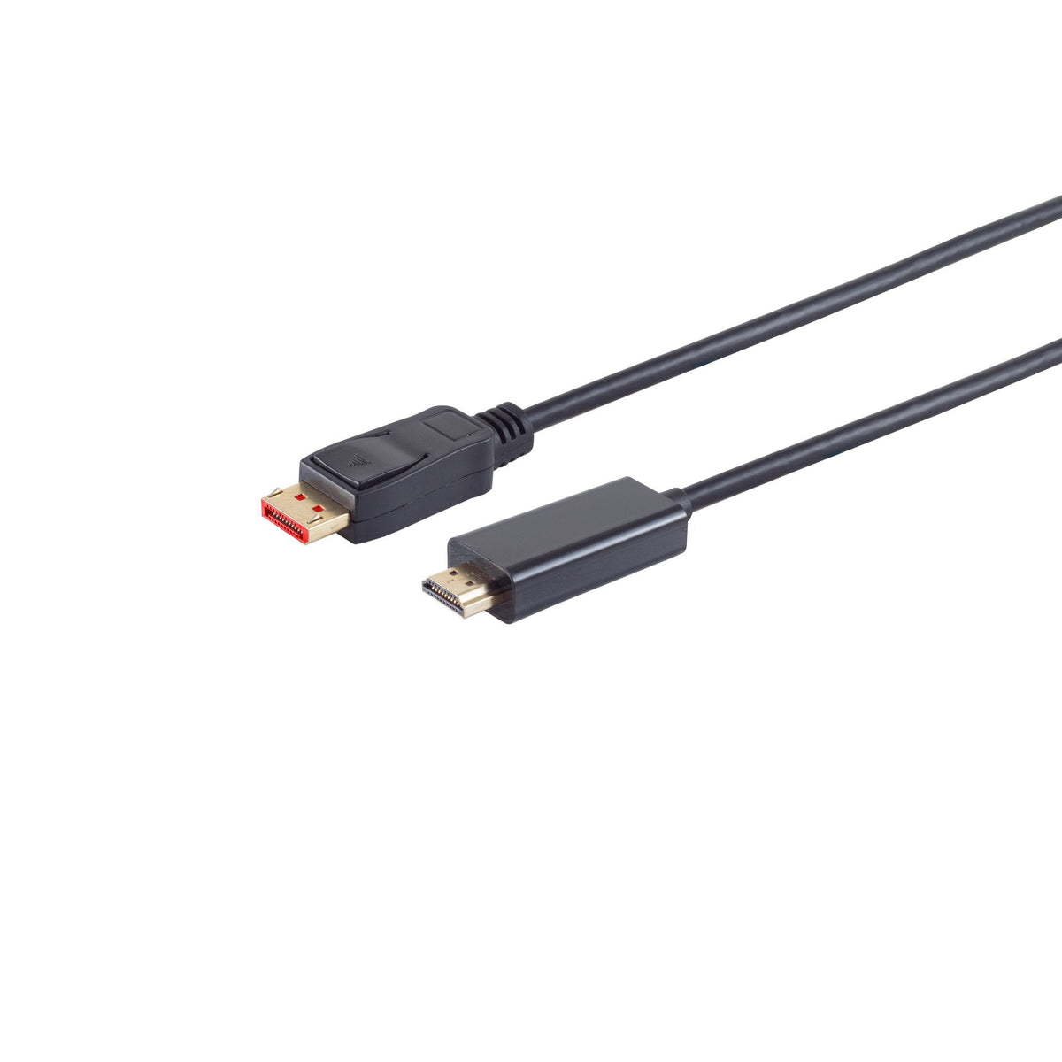 Displayport (St) > Hdmi (St) 3m 4k 60hz Chapado En Oro Negro
