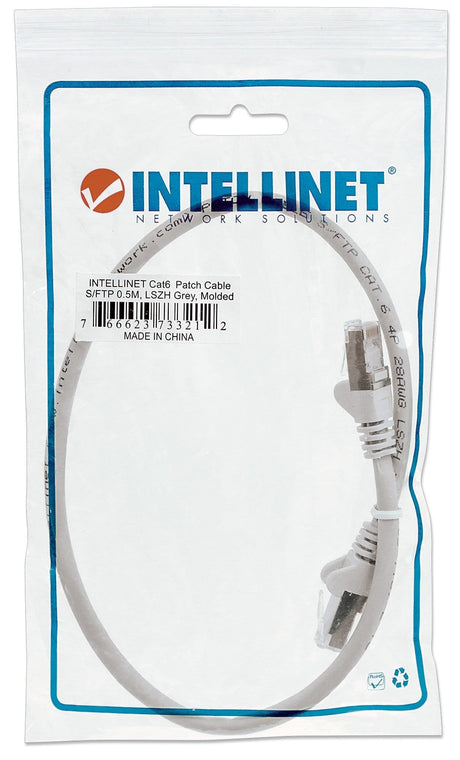 EAN 0766623733212 - Intellinet 0.5m Cat6 SFTP cable de red Gris 0,5 m S/FTP (S-STP) imagen 5