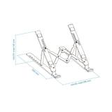 EAN 8433281010055 - TooQ TQLRS0033-AL soporte para ordenador portátil Soporte para ordenador portátil y tableta Plata 38,1 cm imagen 6