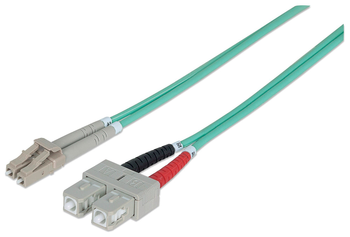 EAN 0766623750165 - Intellinet 750165 Cable de fibra óptica e InfiniBand 3 m LC SC Color aguamarina imagen 1