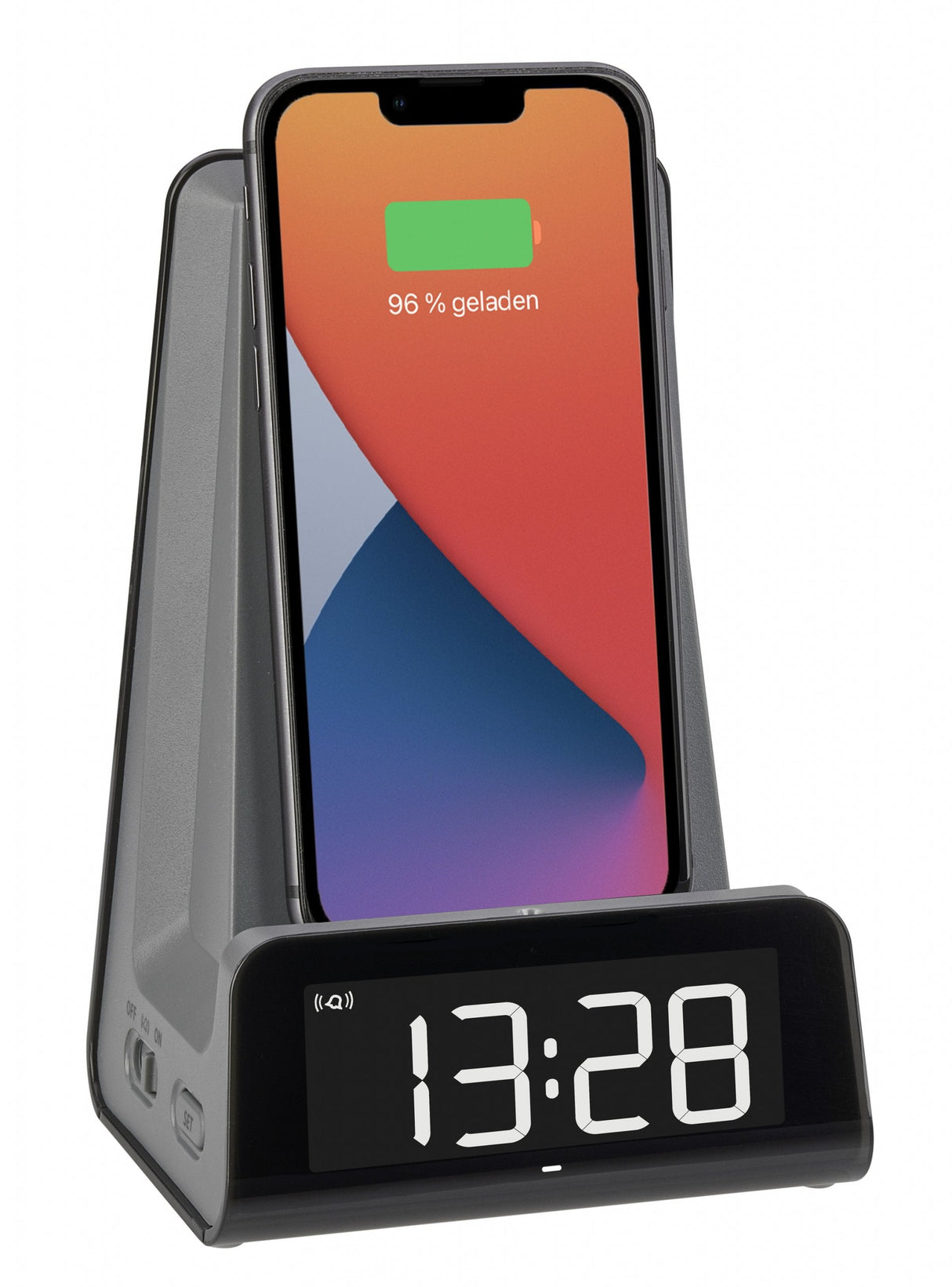 Reloj Despertador Digital Tfa Con Estación De Carga Por Inducción Iconcharge