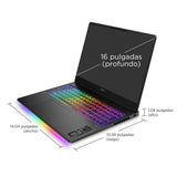 Portátil Gaming Omen Max 16-Ak0006ns, Copilot+Pc, Ryzen Ai 9-Hx 375, 32gb, 1tb Ssd, Nvidia Geforce Rtx 5070ti 12gb, 16", W11 - Negro
