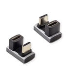 Roline Usb4 Gen 3x2 Adapter Typ C St Bu, Aluminium, 360, Breit, Silberfarben