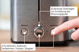 EAN 4011689382161 - Unold Toaster Thommy 2 rebanada(s) 850 W Acero inoxidable imagen 4