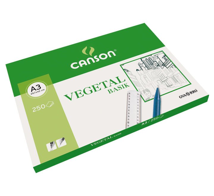 Canson Caja De Láminas Vegetal Basik 250 Hojas 90gr 29,7x42cm