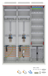 Striebel & John Completo Armario Con Apz Da37cg 3-Punkt 1100x800mm 2 Zhlerpl.+ 1 Vertf.