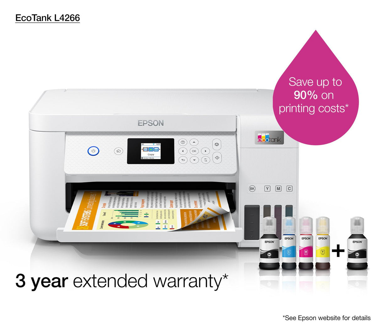 Impresora Multifunción 3 En 1 Epson Ecotank L4266