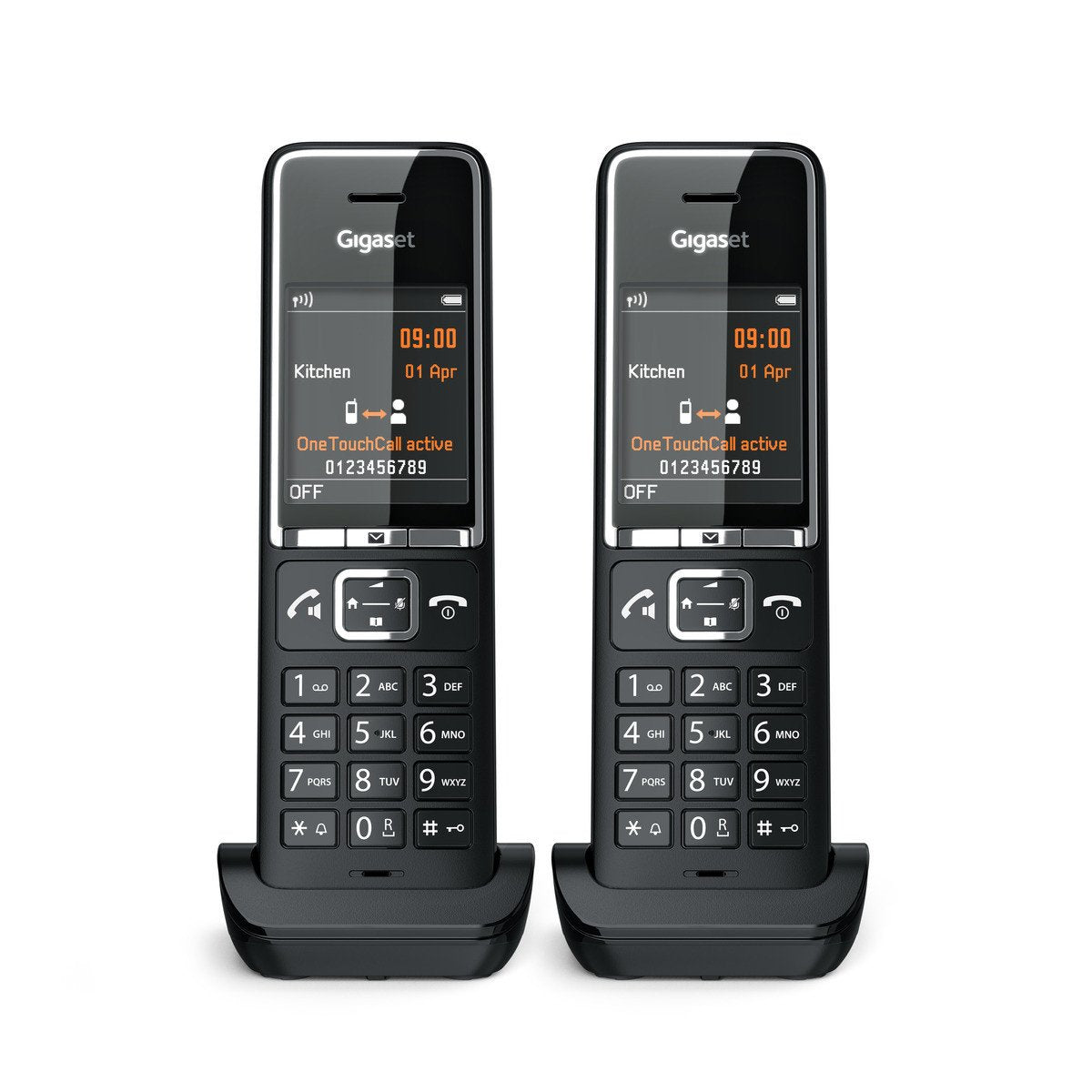 Telefono Gigaset Comfort 550hx Duo Black/Chrome
