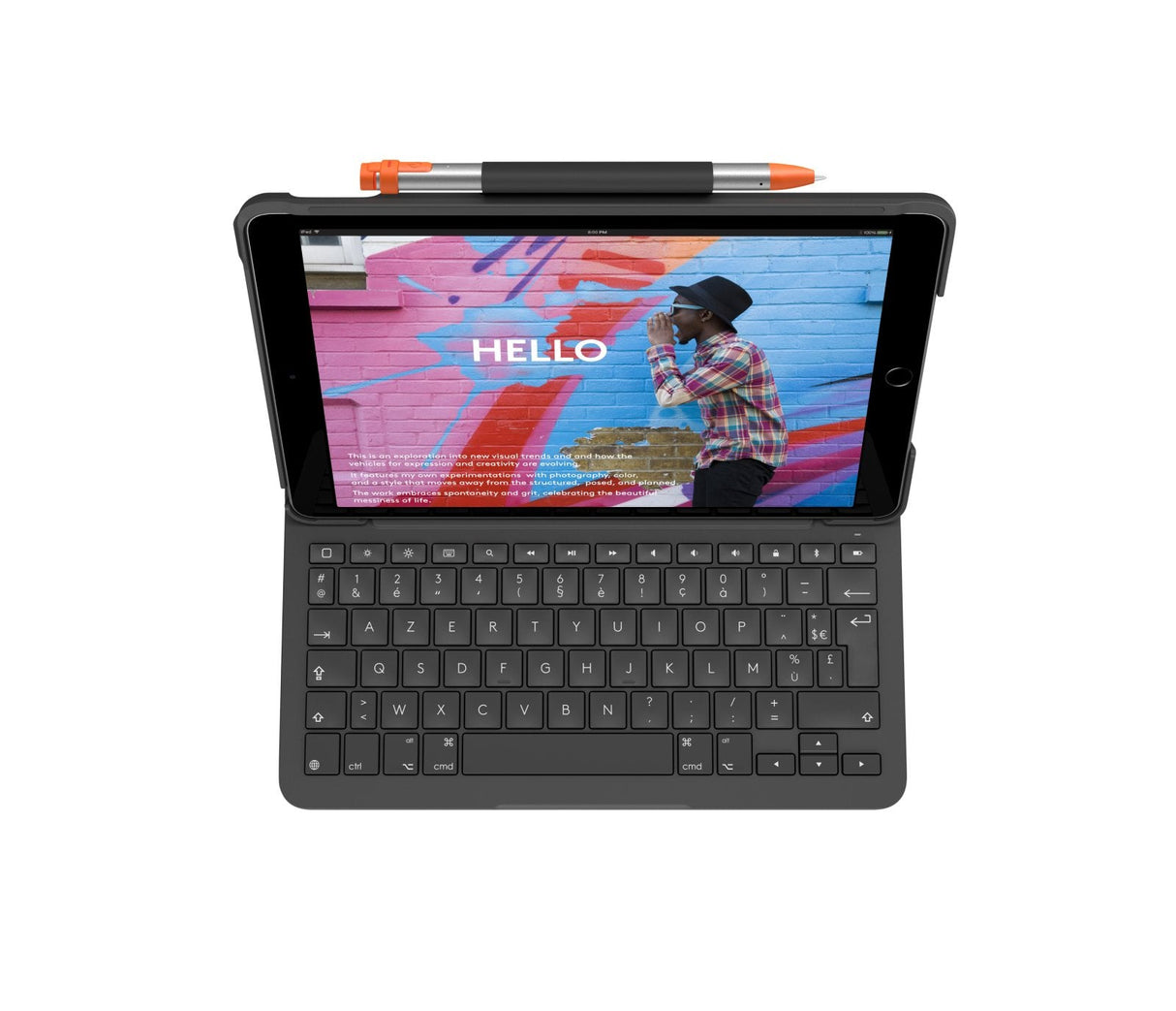 Francés - Logitech Slim Folio Grafito Bluetooth Azerty