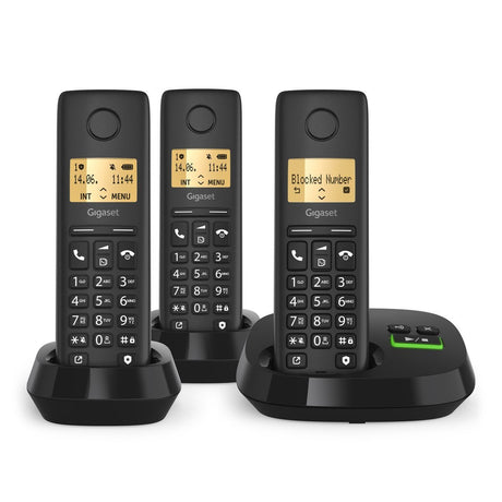 EAN 4250366871530 - Gigaset PURE 100 AM Trio Teléfono DECT/analógico Identificador de llamadas Negro imagen 4
