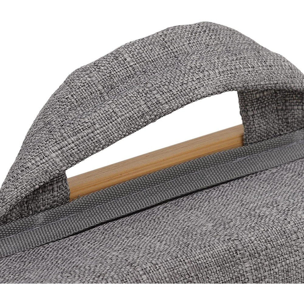 Techly Bamboo Portable Laptop Desk Stand With Padded Base And Tablet Stand