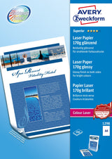 Avery Zweckform Papel Fotográfico 1298 Din A4 Brillante 170 G Qm 150 Hojas