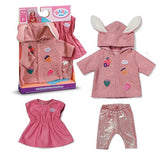 Zapf Creation Baby Born® Conjunto Abrigo Con Vestido 43cm, Accesorios Para Muñecas 840740