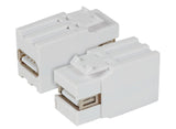 Efb Keystone Einbauadapter Usb2.0 A - A, Wei