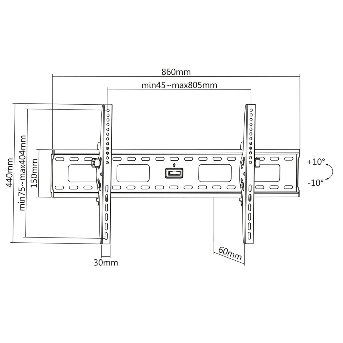 EAN 0766623423830 - Manhattan 423830 soporte para TV 2,16 m (85") imagen 8