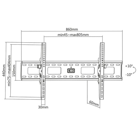 EAN 0766623423830 - Manhattan 423830 soporte para TV 2,16 m (85") imagen 8
