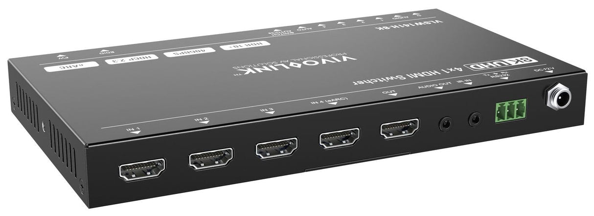 Hdmi Switcher 4x1 8k@60hz  With Rs232 Control, Earc And
