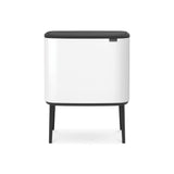 EAN 8710755313523 - Brabantia 313523 papelera 33 L Rectangular Acero inoxidable Negro, Blanco imagen 1