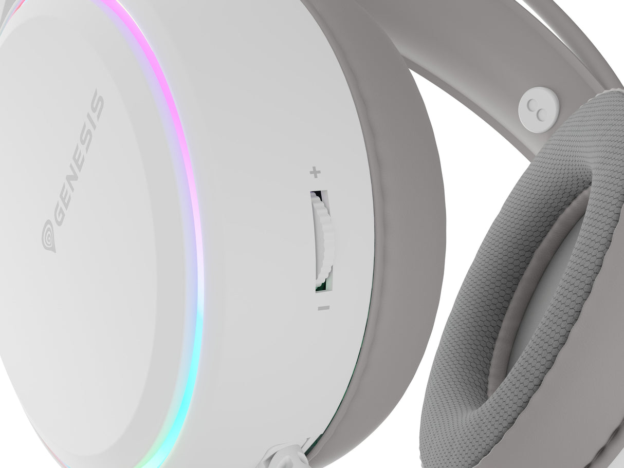Auriculares Gaming Genesis Neon 613 G2 2.0 Rgb Blanco