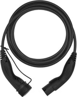 Cable Ve Carga, Tipo 2 Mennekes 32a Monofasico 7,4kw  5 Metros Liso Negro Lapp Mobility