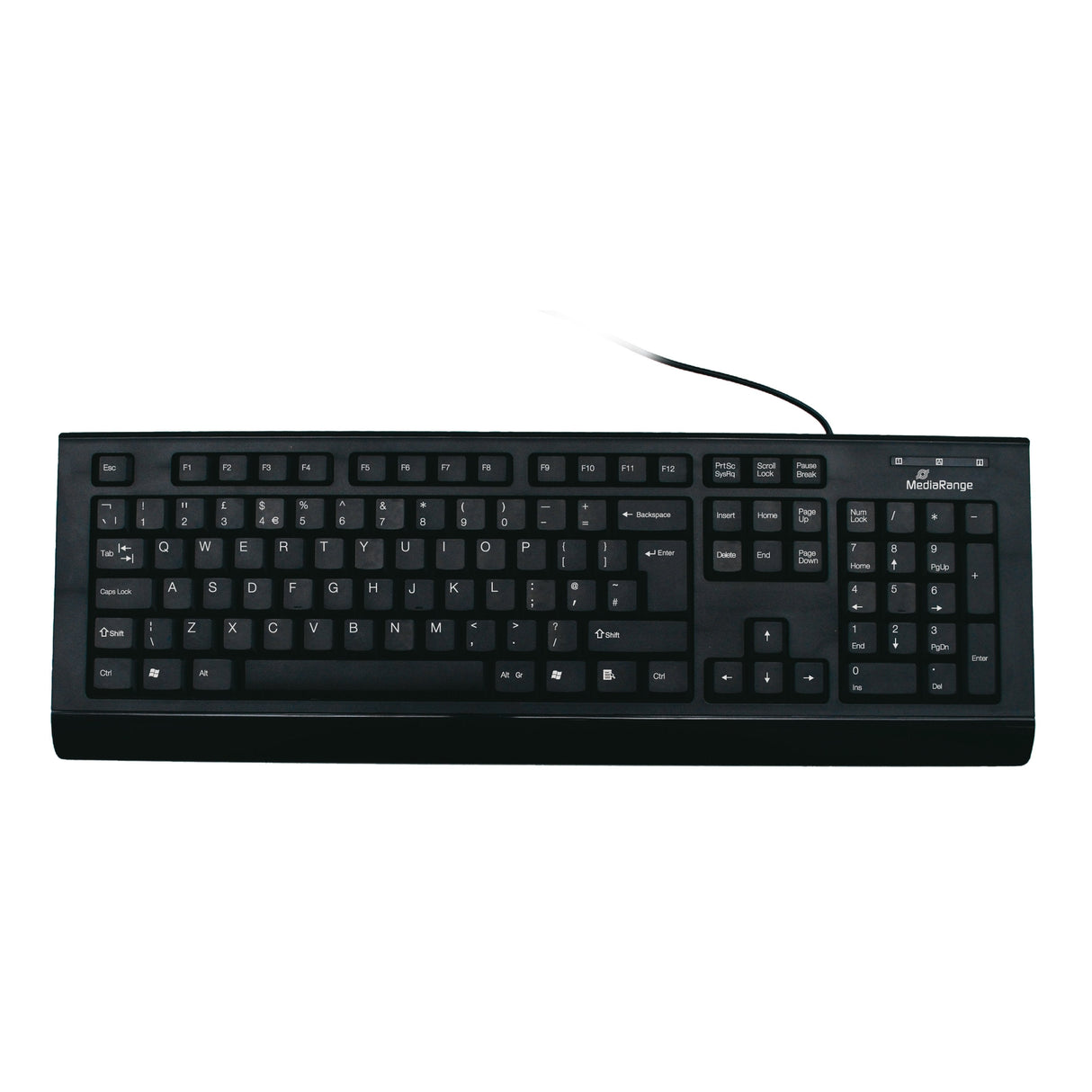 Mediarange Teclado Cablegehnden Qwerty Uk Negro
