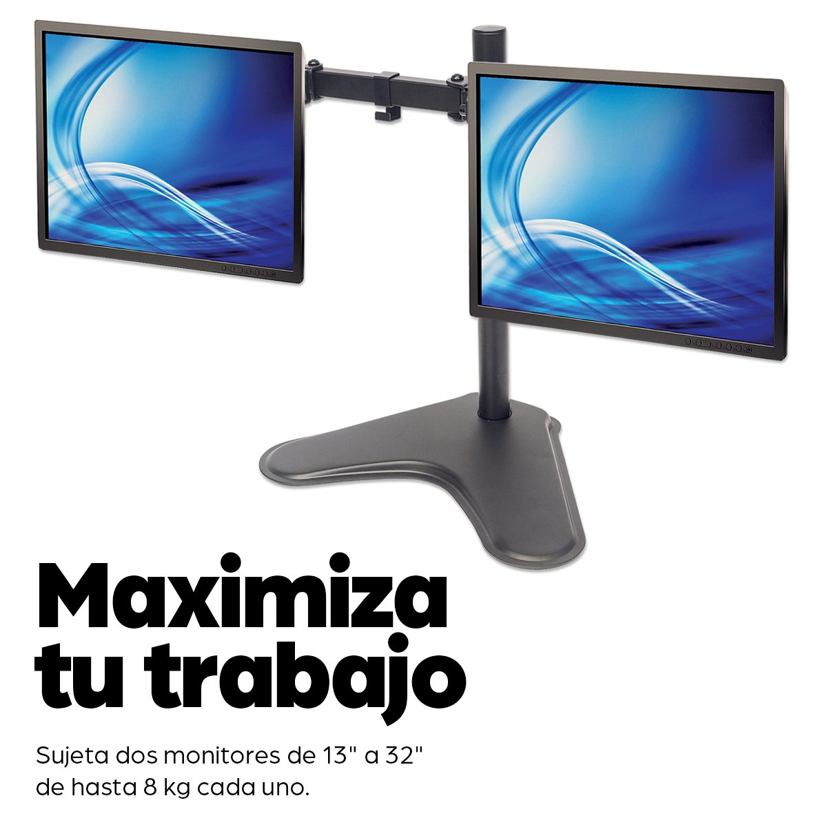 EAN 0766623461559 - Manhattan 461559 soporte para monitor 81,3 cm (32") Escritorio Negro imagen 6