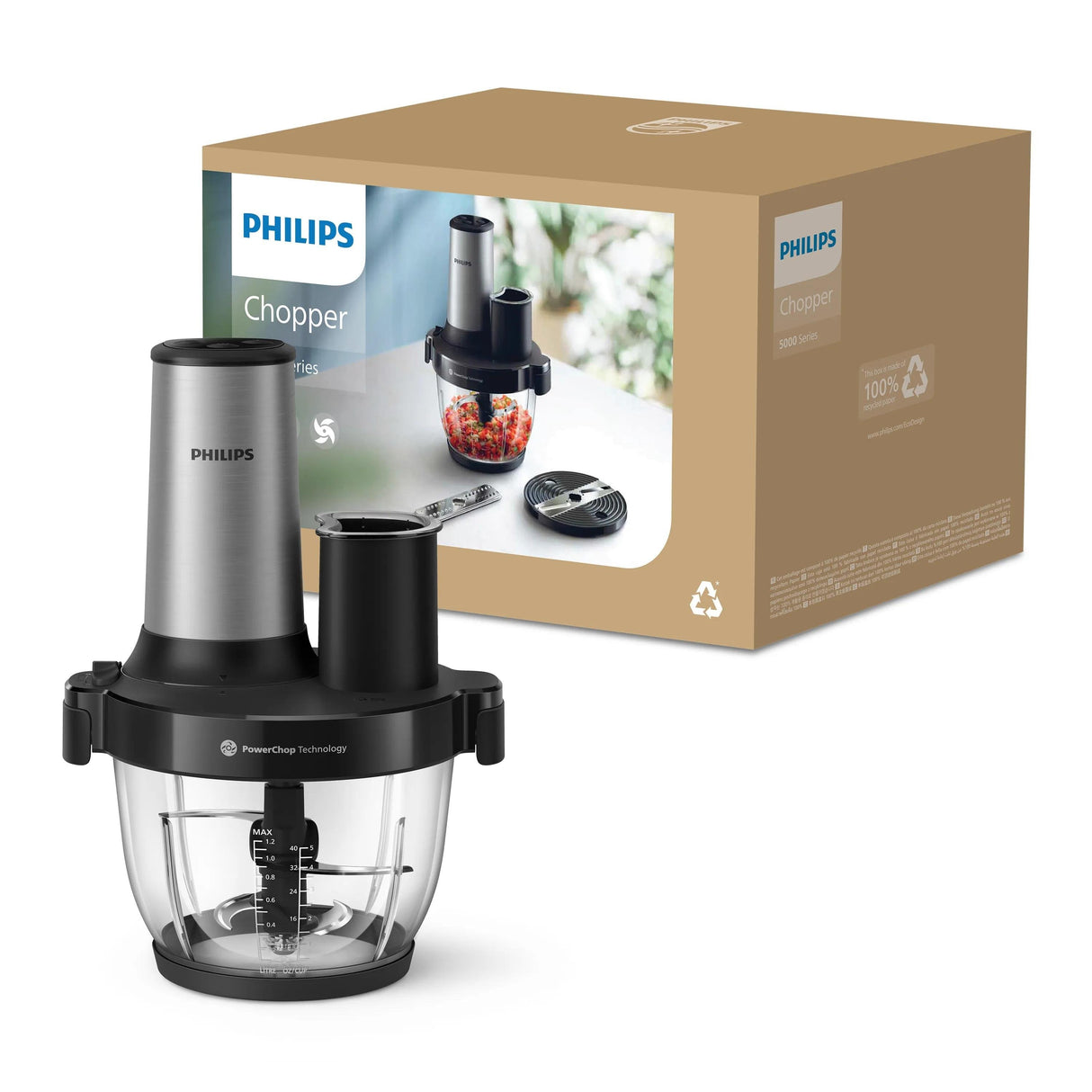 Food Processor Chopper/Series 5000 Hr1504/00 Philips