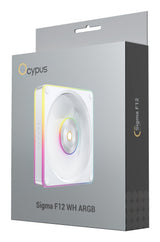 Ventilador Pc  Ocypus Sigma F12 Argb (Blanco, 120 Mm) Sigma-F12-Wh1am00x-Gl