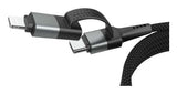 Ansmann Magnetisches 4in1 Ladecable (Negro, Usb-A / Usb-C / Lightning) 1700-0188