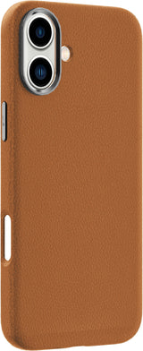 Infinite Venice Iphone 16  Brown Leather Magnetic Cover.