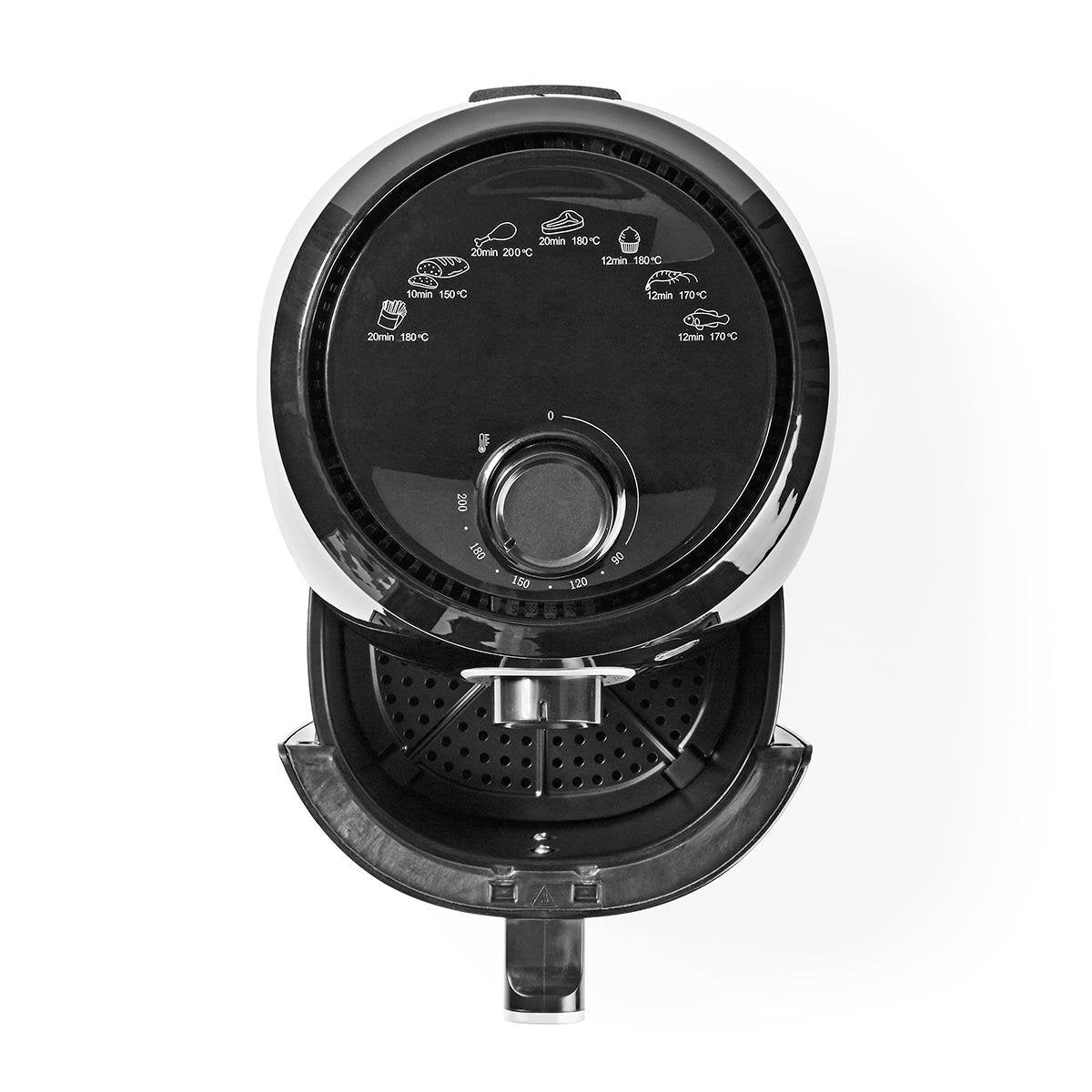 Nedis Freidora De Aire Caliente  2.4 L  Minutero: 30 Min  Analogico/Negro