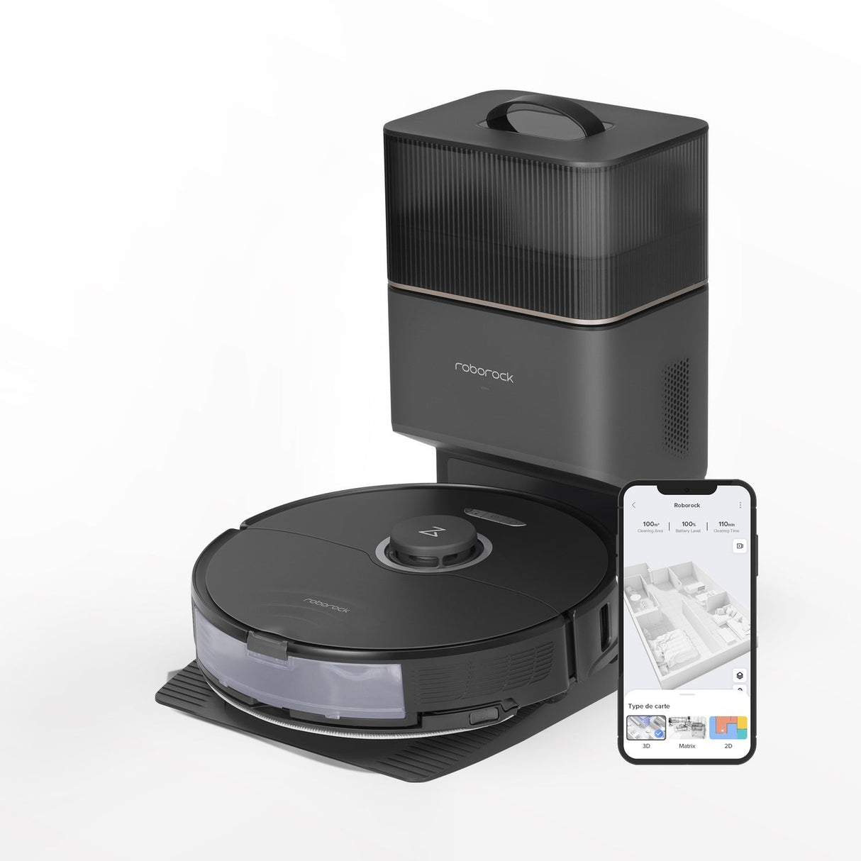 Roborock S8+ Schwarz Saugroboter