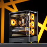 Jonsbo D400 Pc-Gehäuse, Midi Tower, Atx, Tempered Glass - Schwarz