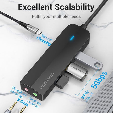 EAN 6922794751996 - Vention TGQBB hub de interfaz Negro imagen 3