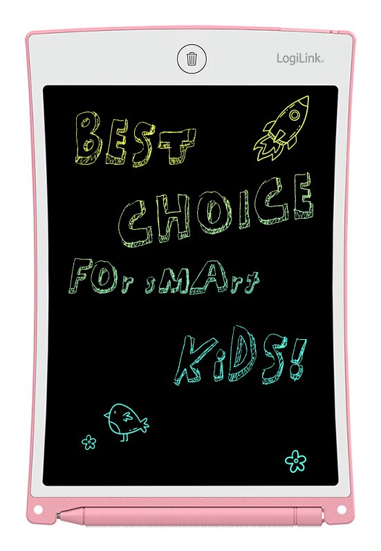 Lcd Writing Tablet, 8.5", Multi Color, Rosa
