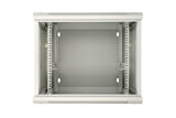Extralink 9u 600x600 Azh Gris  Armario Rackmount Montaje En La Pared, Tipo Swing