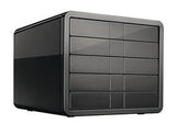 Han Schubladenbox I-Box, Din A4 C4, 5 Schubladen Negro