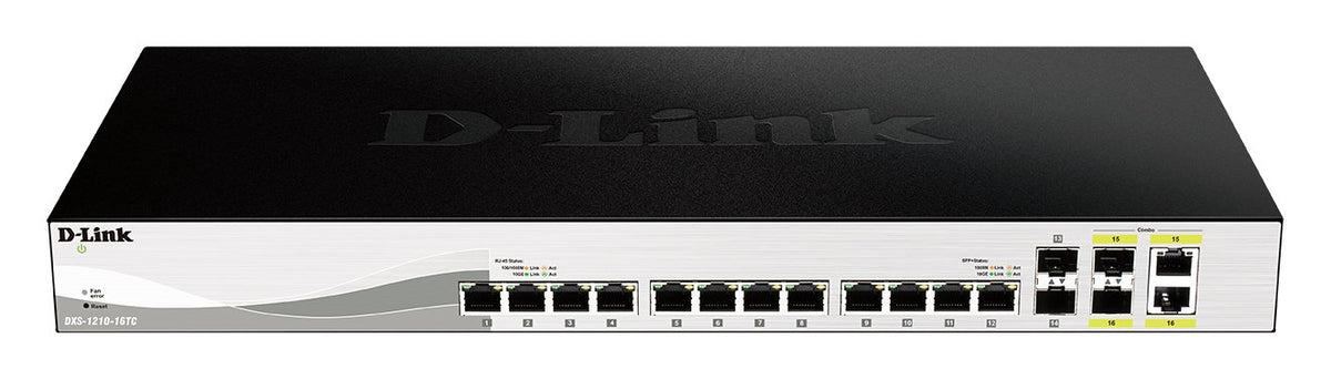 EAN 0790069428548 - D-Link DXS-1210-16TC switch Gestionado L2 10G Ethernet (100/1000/10000) Negro imagen 2