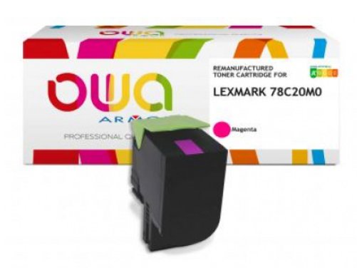 Owa Toner Compatible Con Lexmark 78c20m0 Magenta (Ca. 1.400 S.)