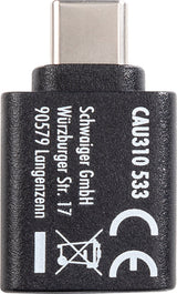 Schwaiger Usb-Adaptador Usb3.1c->Usb3.0a Negro